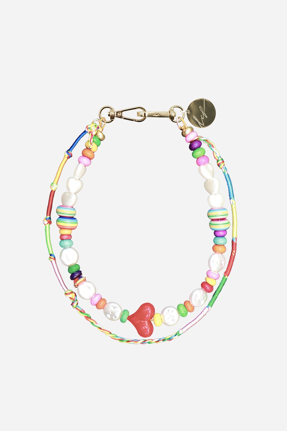 Chaine Courte Poca Multicolore 40 cm