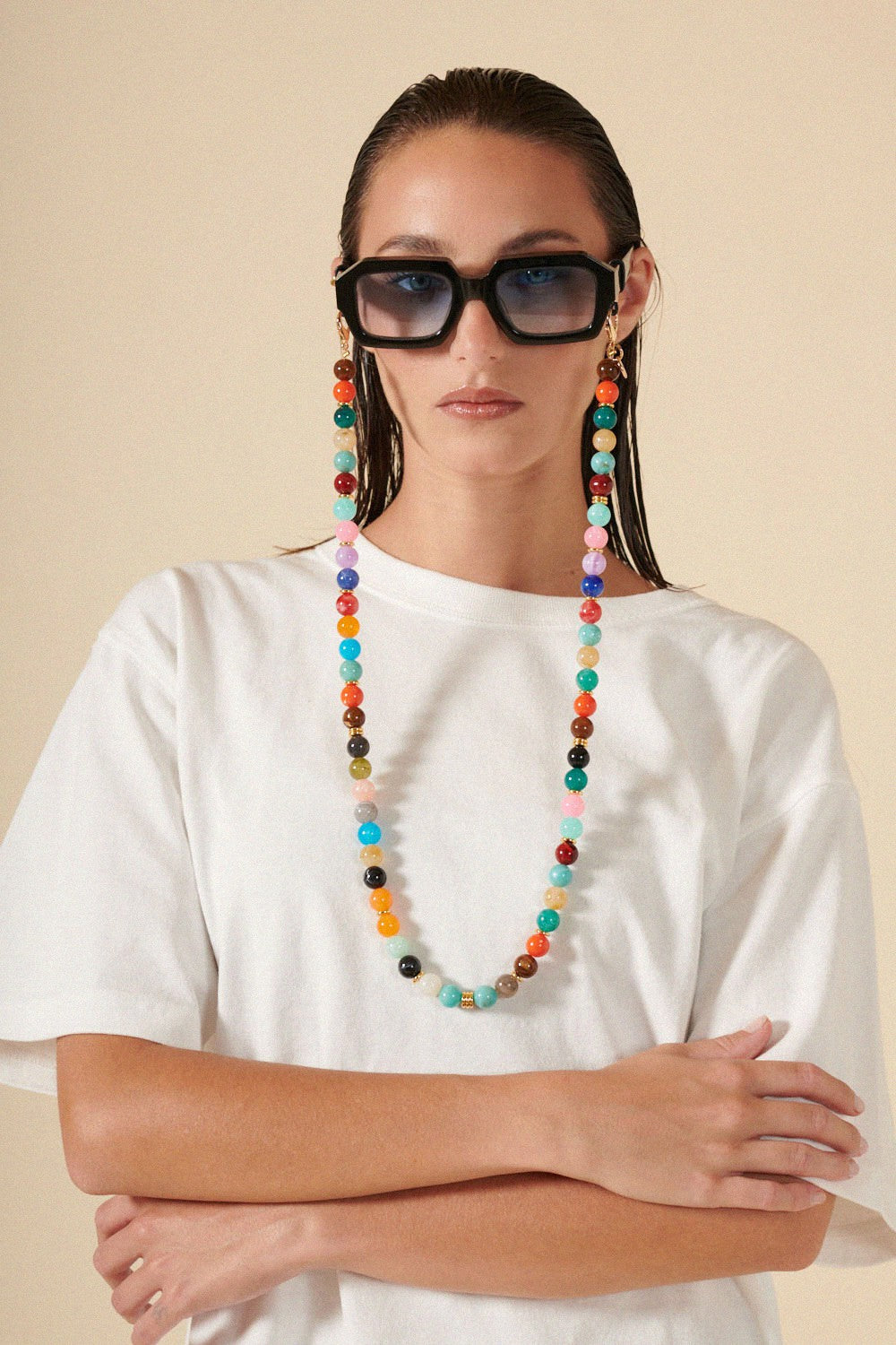 Harper Multicolor Eyeglass Chain Necklace 72 cm