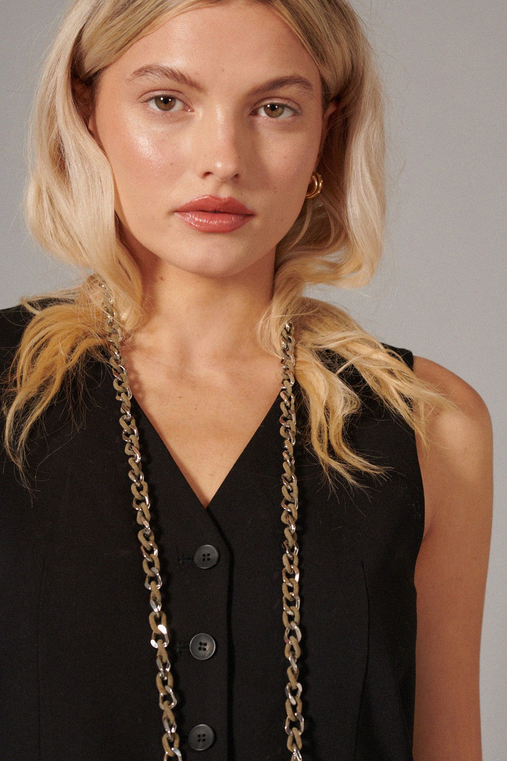 Chaine Longue Sona Kaki 120 cm