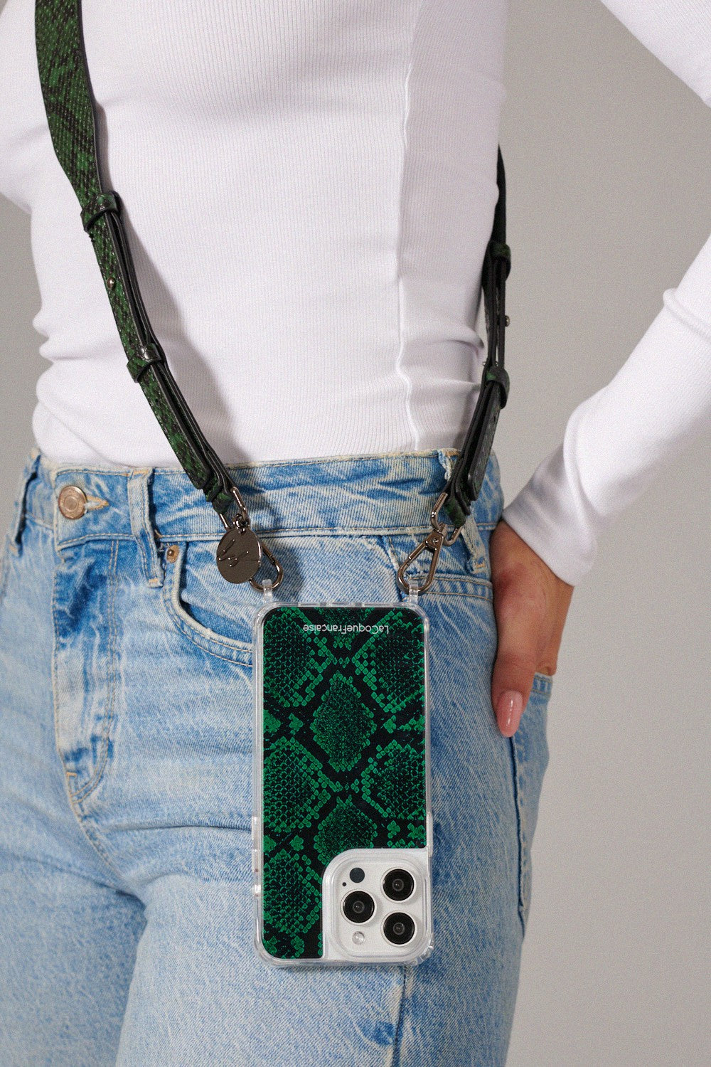Chaine Longue Nora Verte 120 cm