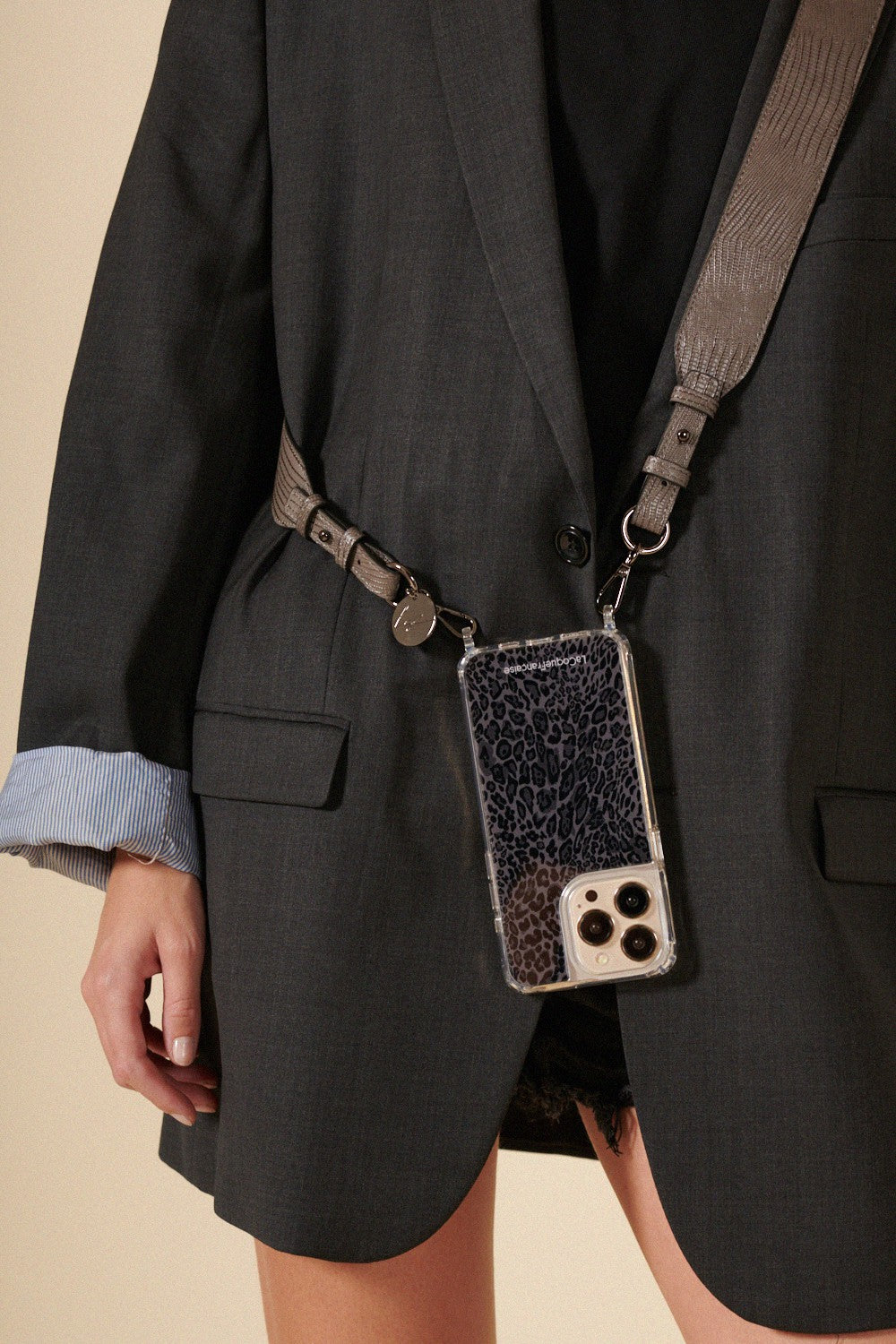 Long Chain Ida Grey 120 cm