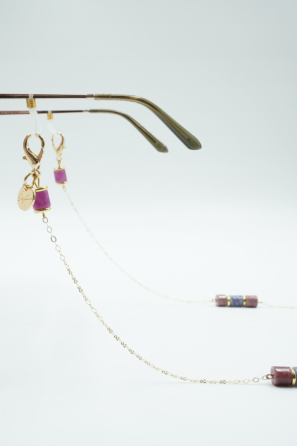 Bijoux Chaine De Lunette Lior Violet 72 cm