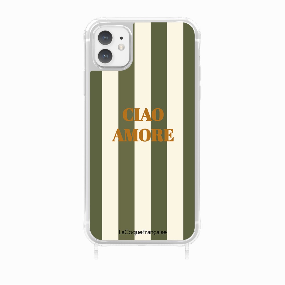 Coque Anneaux Imprimee Ciao Amore Kaki - 28