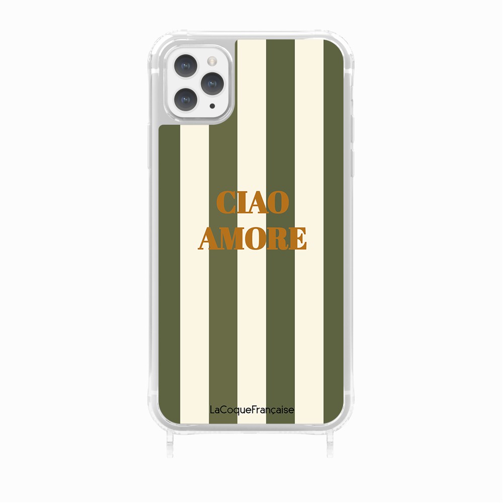 Coque Anneaux Imprimee Ciao Amore Kaki - 27