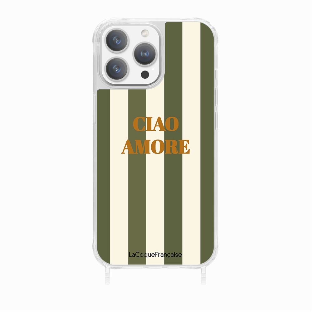 Coque Anneaux Imprimee Ciao Amore Kaki - 23