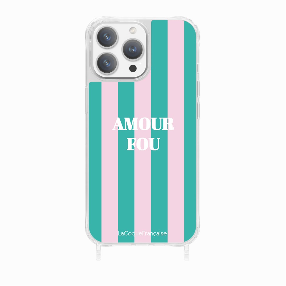 Coque Anneaux Imprimee Amour Fou Rose - 15