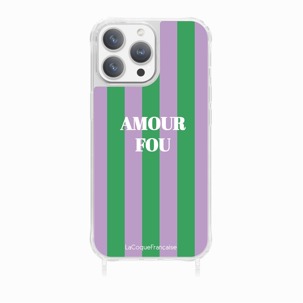 Coque Anneaux Imprimee Amour Fou Violet - 15