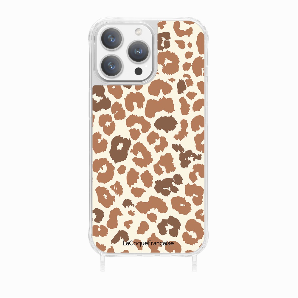 Coque Anneaux Imprimee Leopard Marron - 16