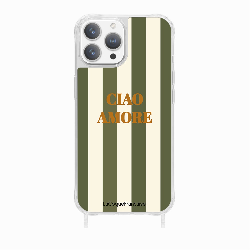 Coque Anneaux Imprimee Ciao Amore Kaki - 20