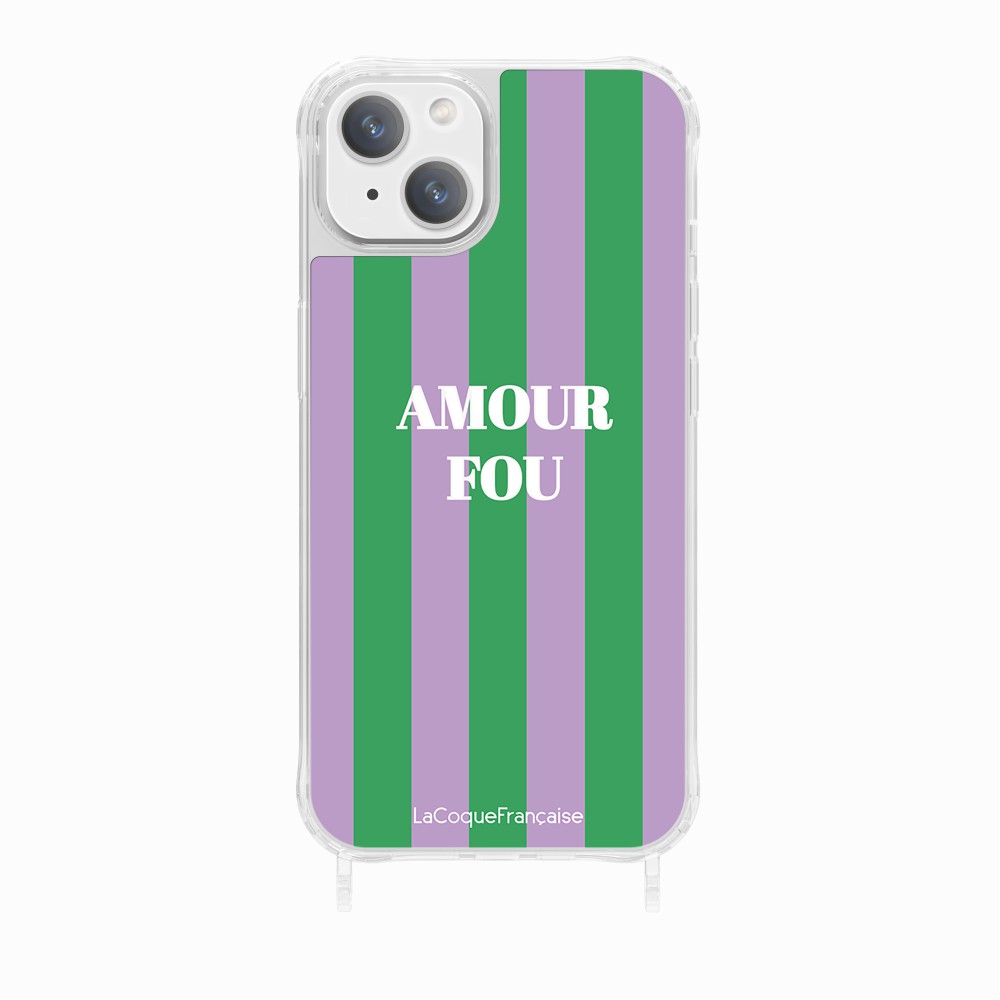 Coque Anneaux Imprimee Amour Fou Violet - 14