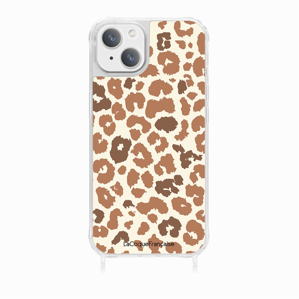 Coque Anneaux Imprimee Leopard Marron - 15