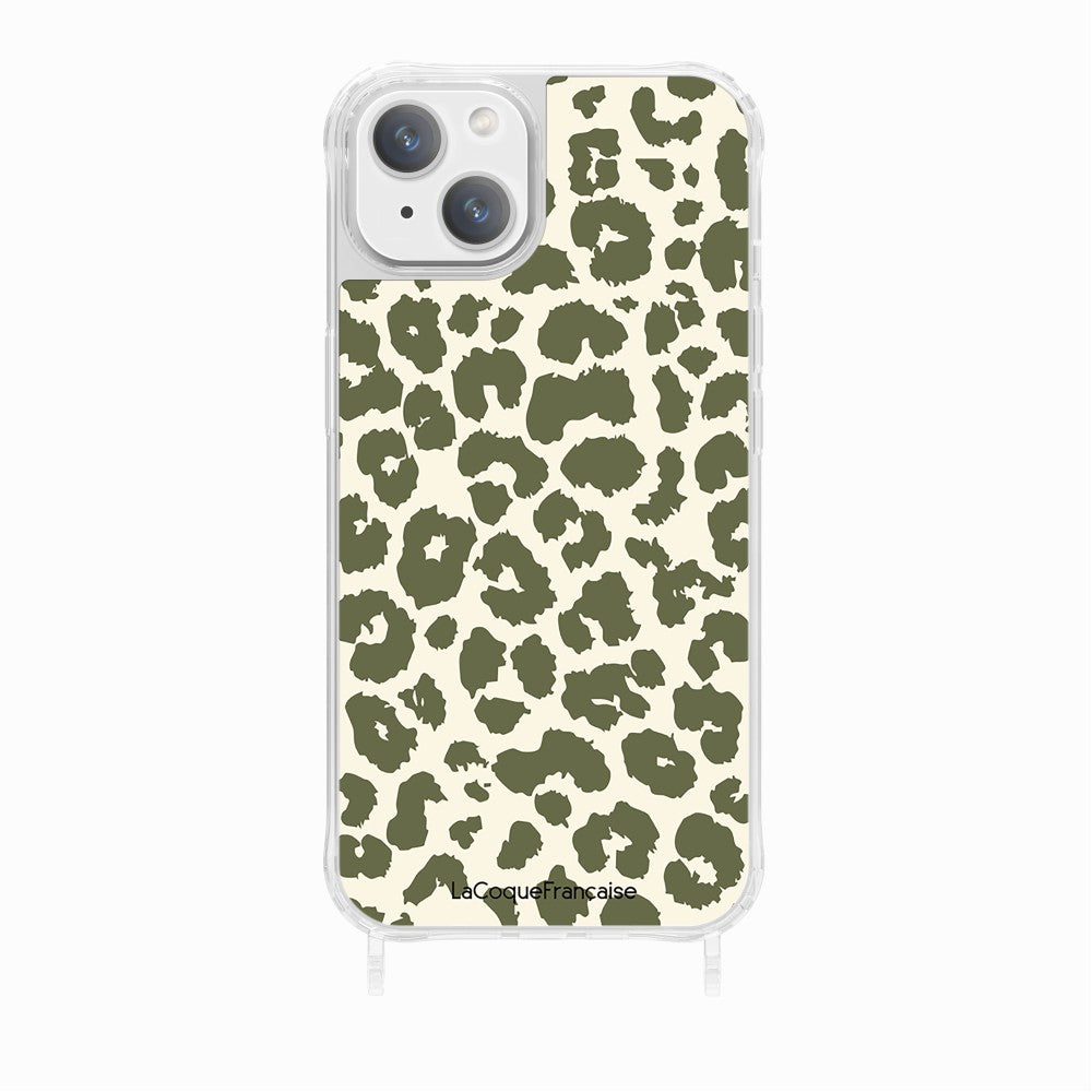 Coque Anneaux Imprimee Leopard Kaki - 17