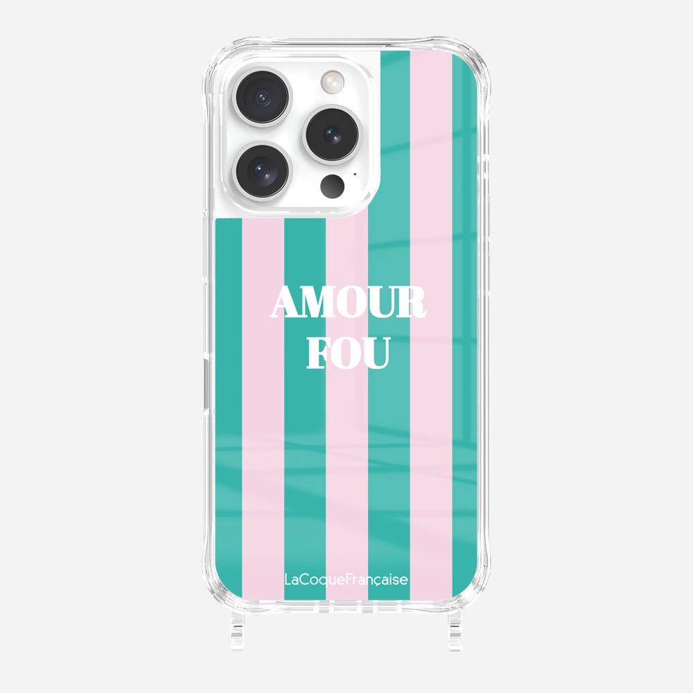 Coque Anneaux Imprimee Amour Fou Rose