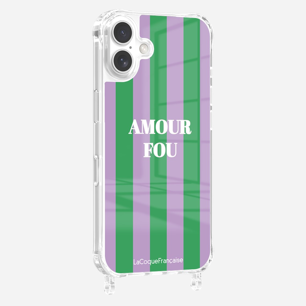 Crazy Love Printed Rings Case Purple