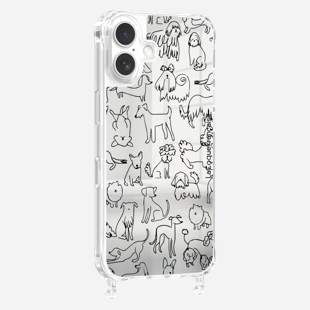 Dog Pack Printed Mirror Ring Case
