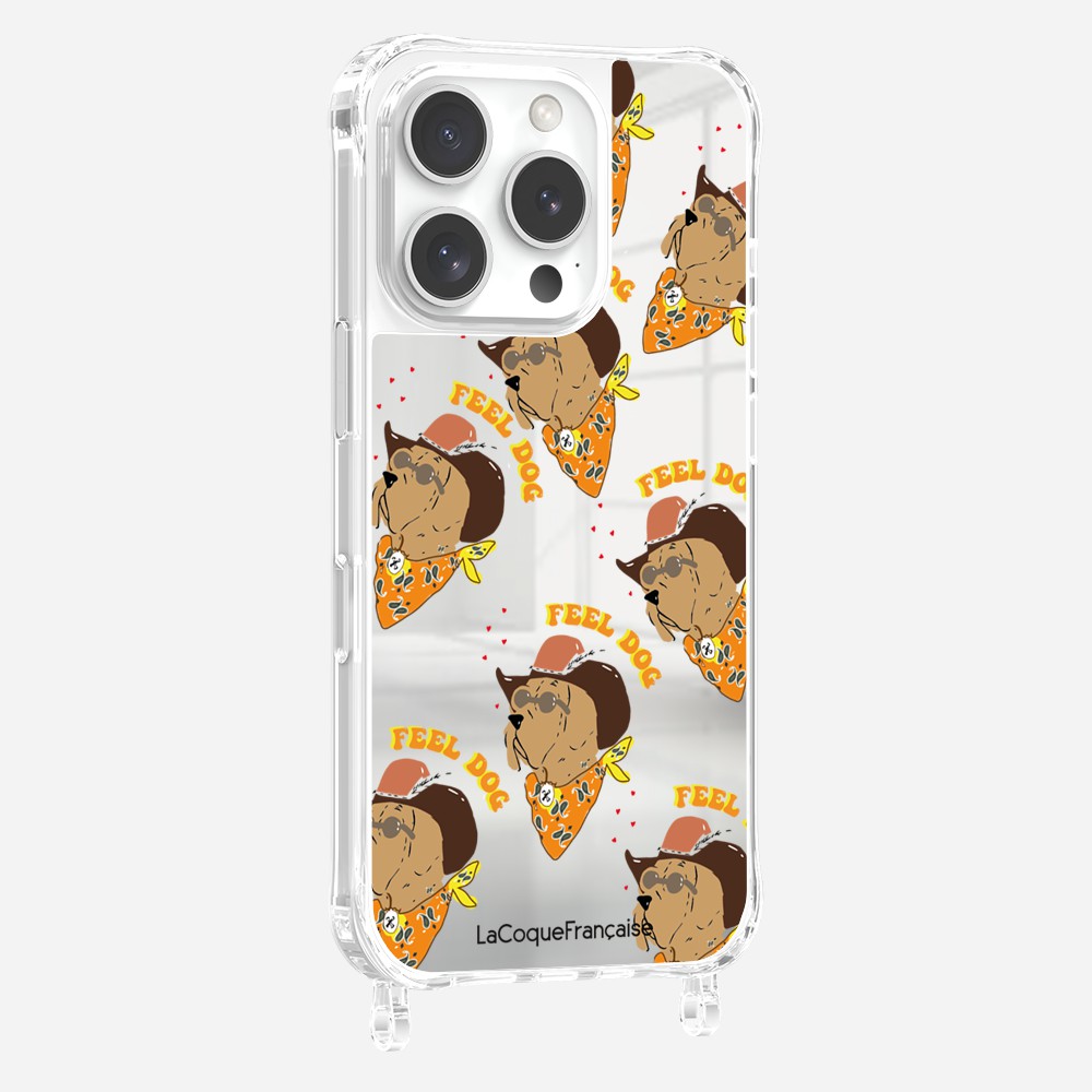 iPhone 16 Pro Case Mirror Rings Printed Dog Boy