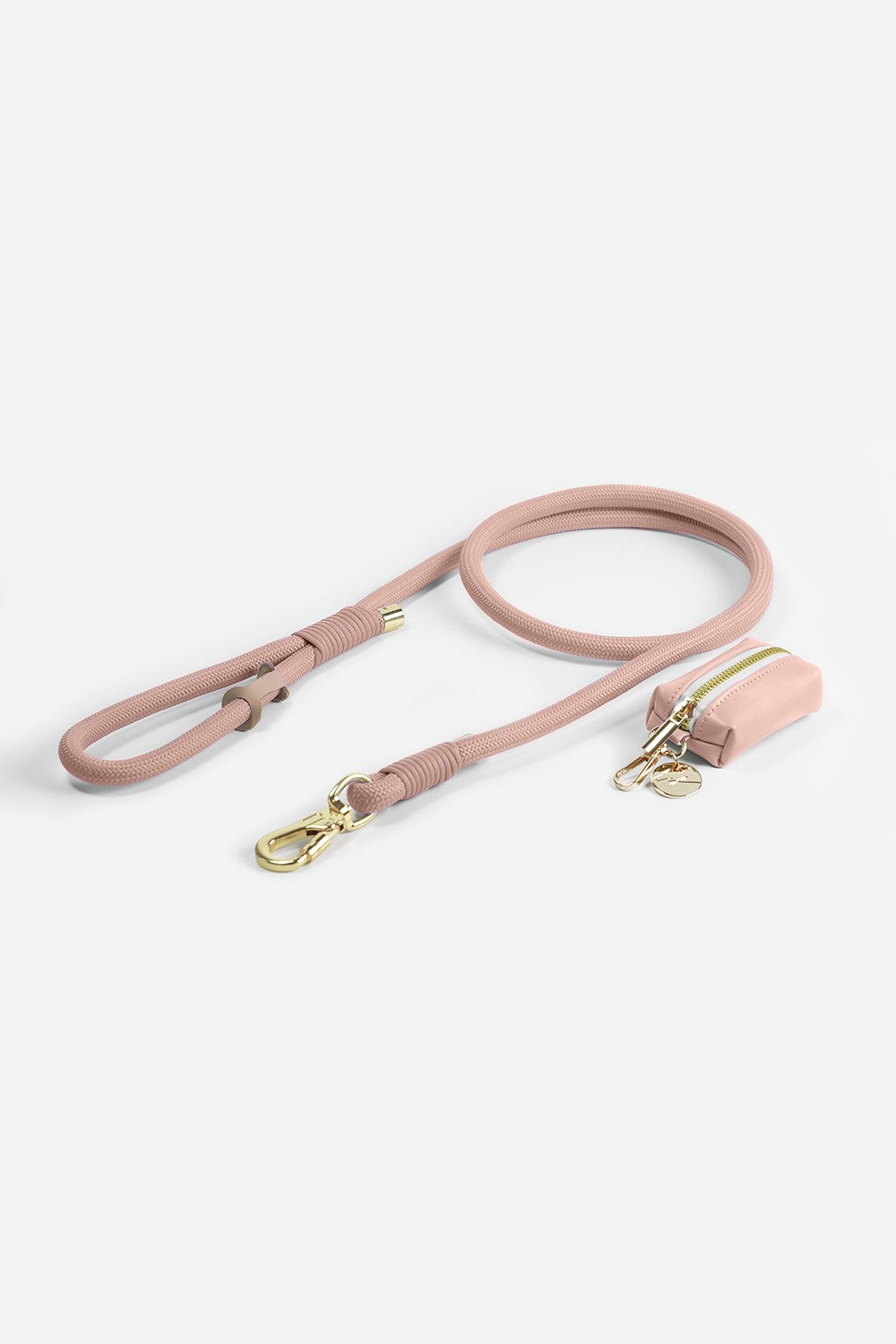 Dog leash + bag - Pink