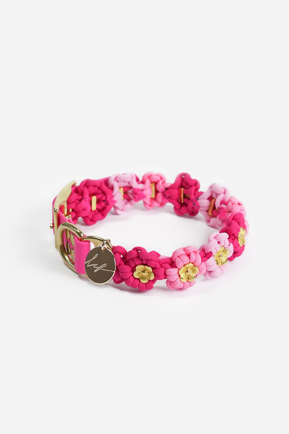 Laika pink dog collar - M