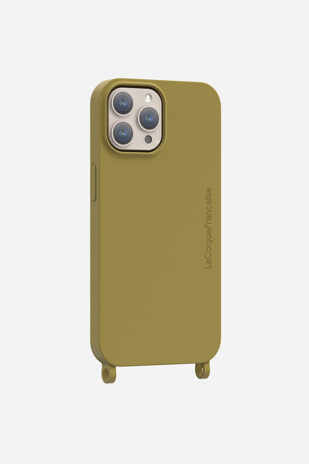 Coque Anneaux Soft Touch Vert Olive - 23