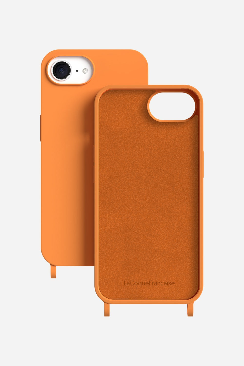 Coque Anneaux Soft Touch Camel