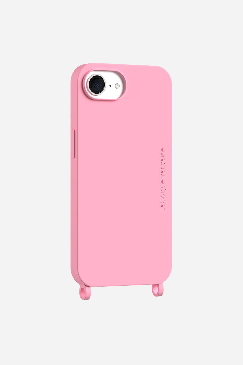 Coque Anneaux Soft Touch Rose