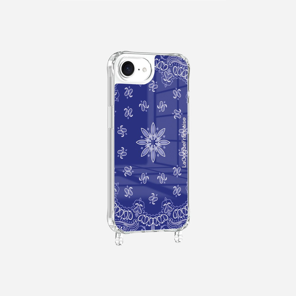 Blue Bandana Printed Rings Case