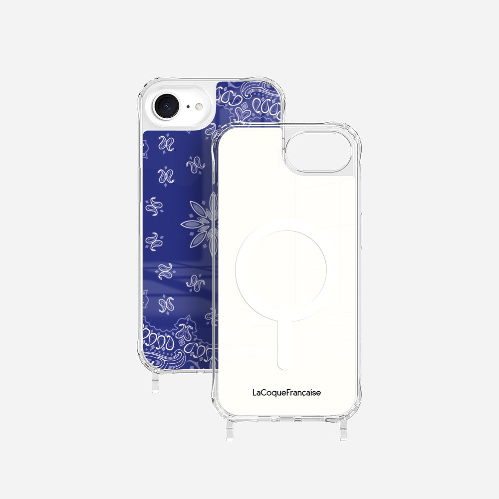 Blue Bandana Printed Rings Case