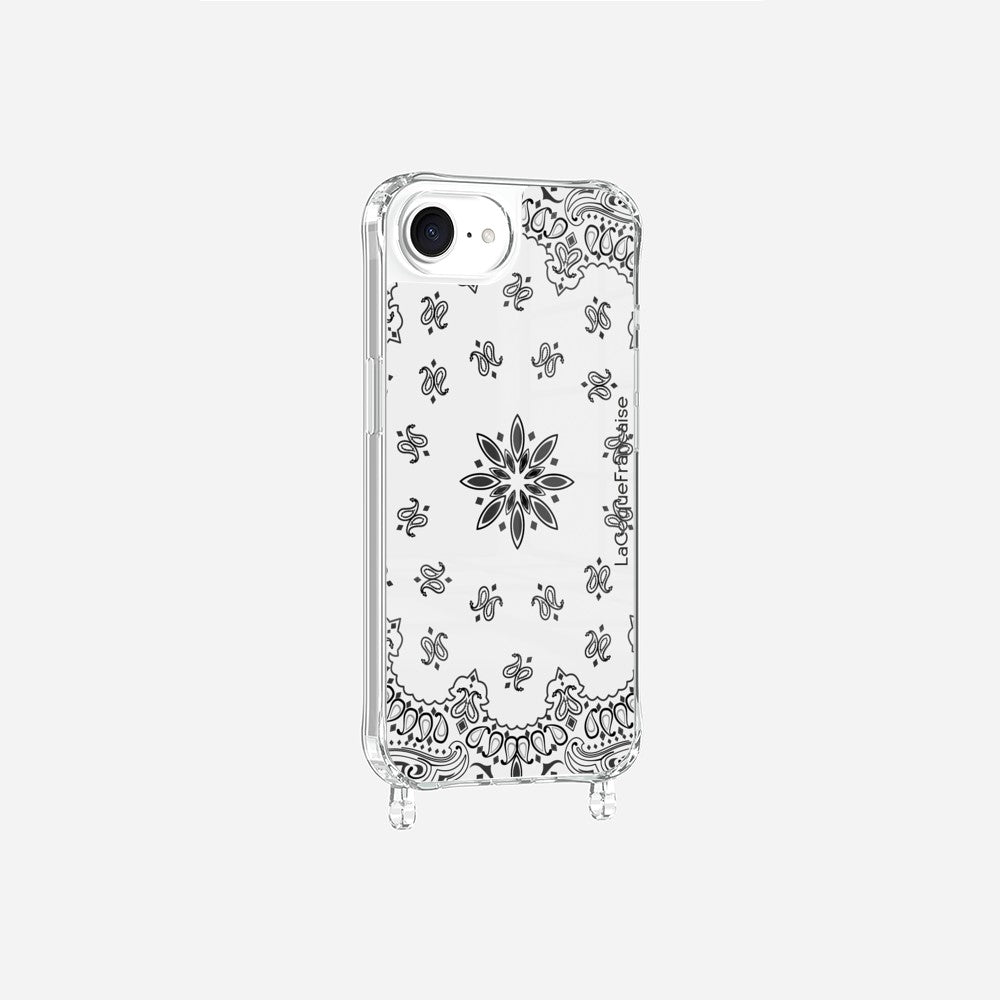 White Bandana Printed Rings Case