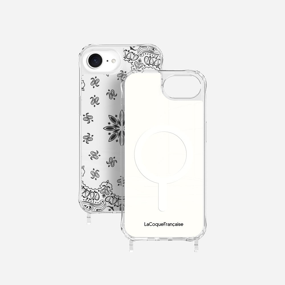 White Bandana Printed Rings Case