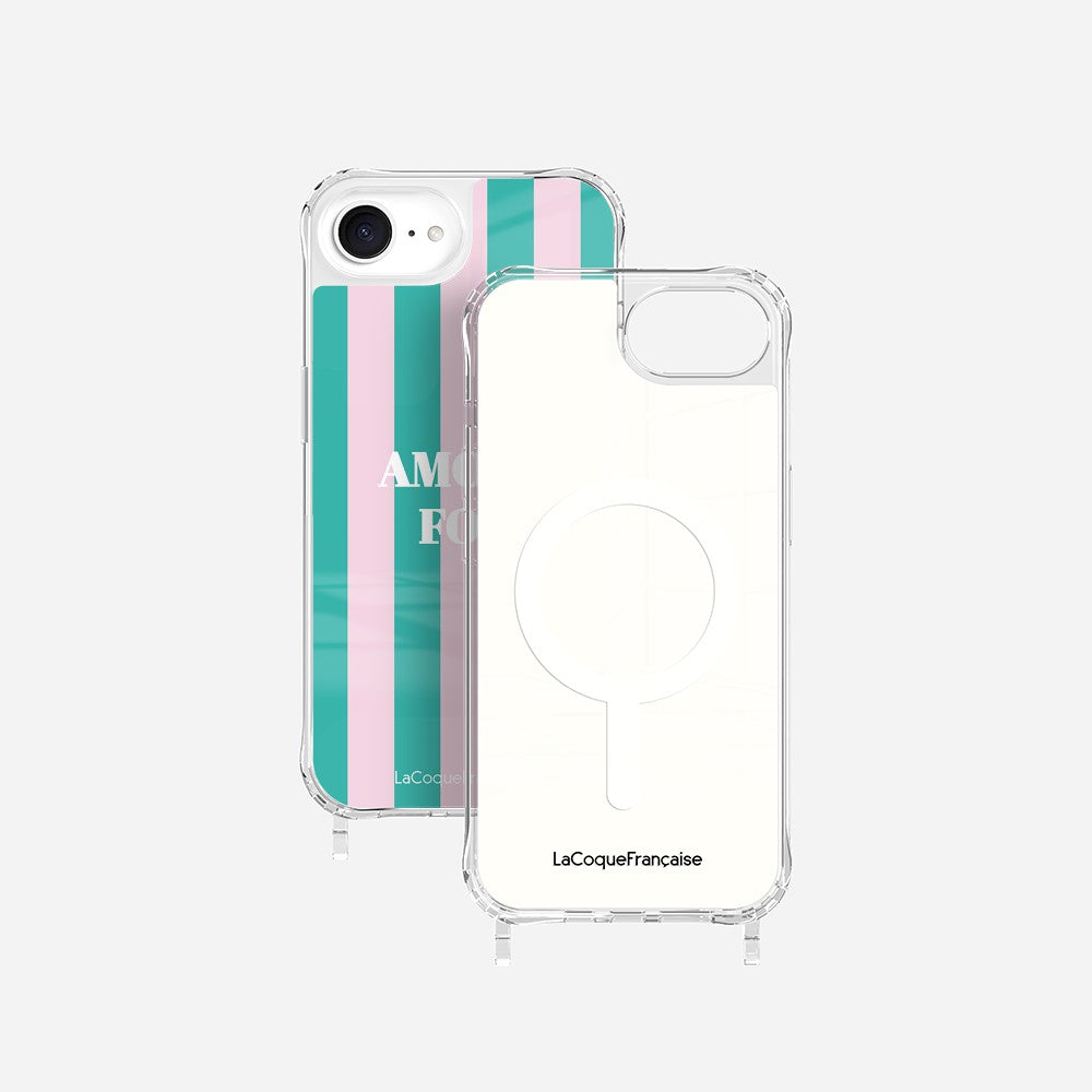 Coque Anneaux Imprimee Amour Fou Rose