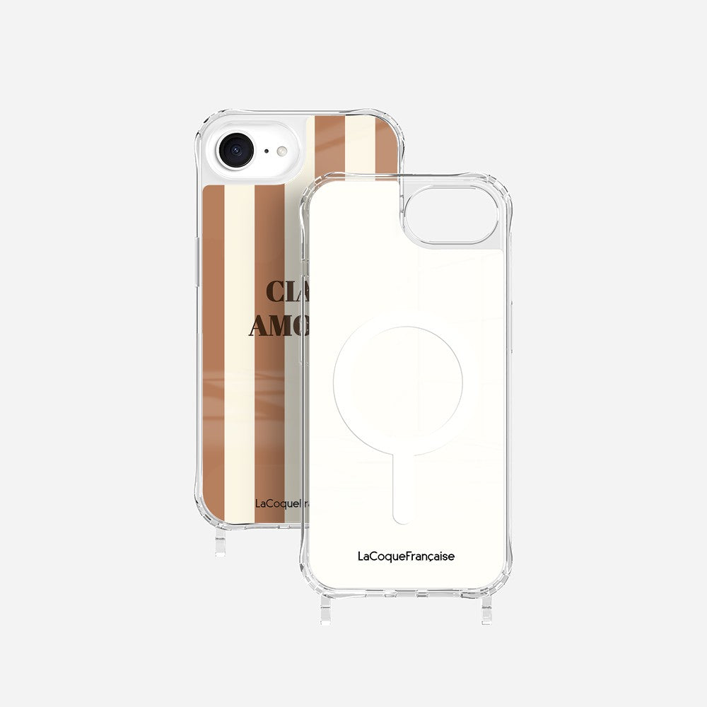 Coque Anneaux Imprimee Ciao Amore Beige