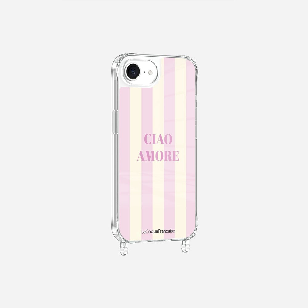 Coque Anneaux Imprimee Ciao Amore Rose