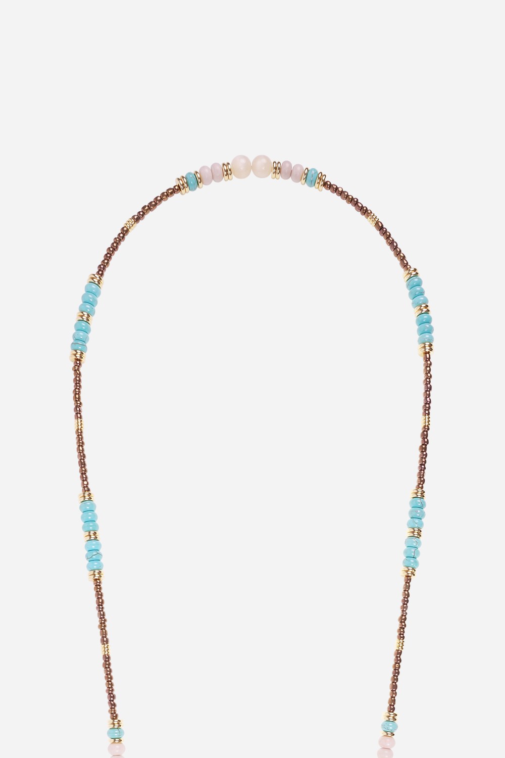 Chaine Longue Iliana Marron 120 cm