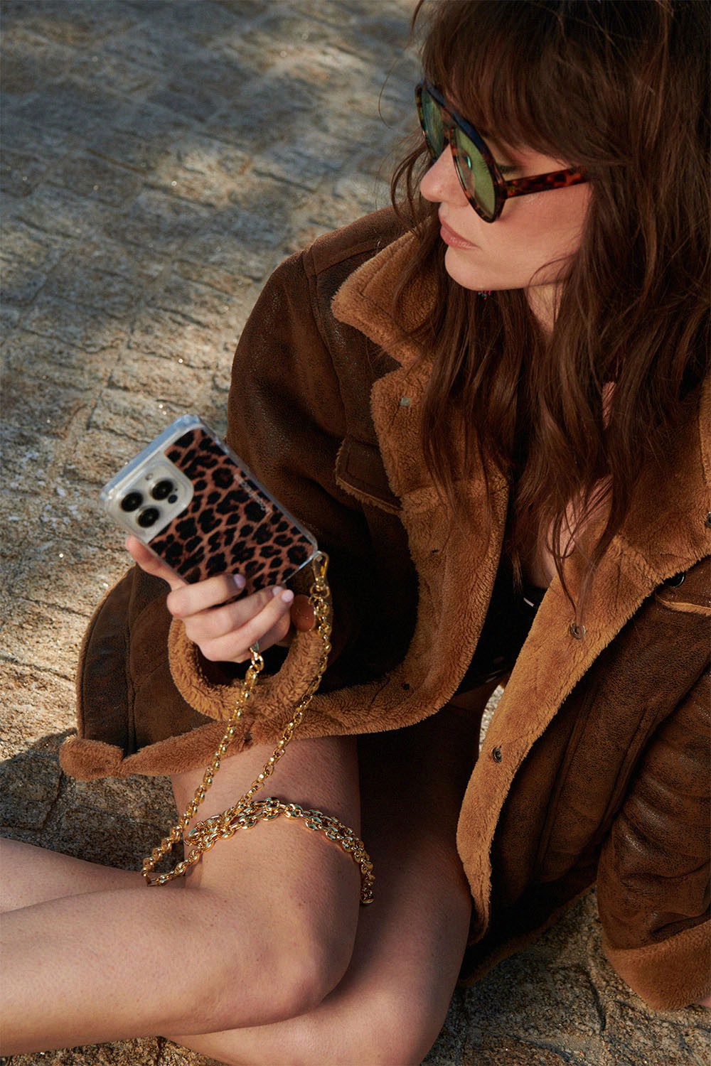 Chaine Longue Maly Dore 120 cm