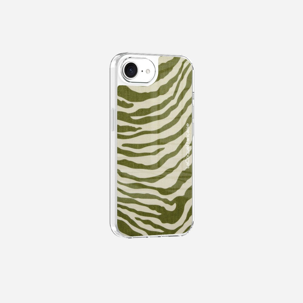 Coque Sans Anneaux Imprimee Zebre Vert