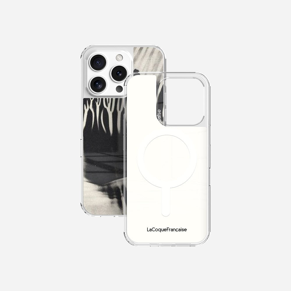 Coque Sans Anneaux Imprimee Black Abstract