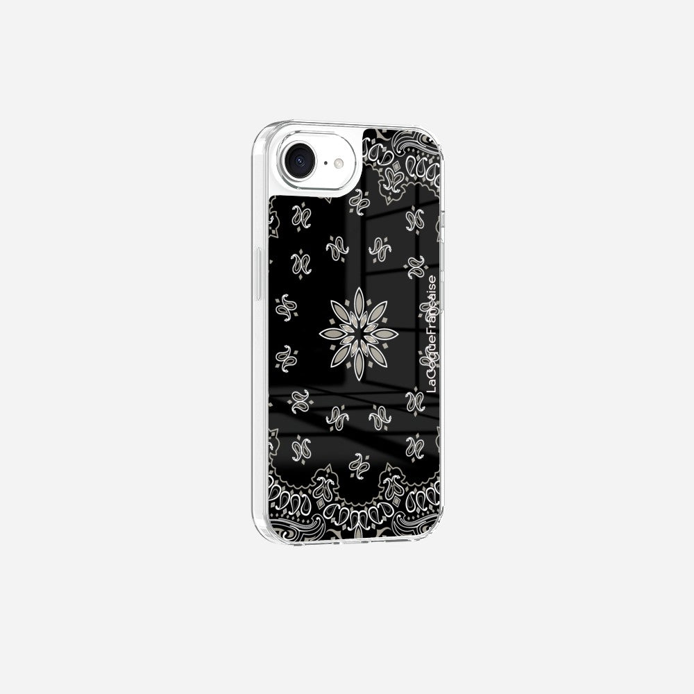 Coque Sans Anneaux Imprimee Bandana Noir