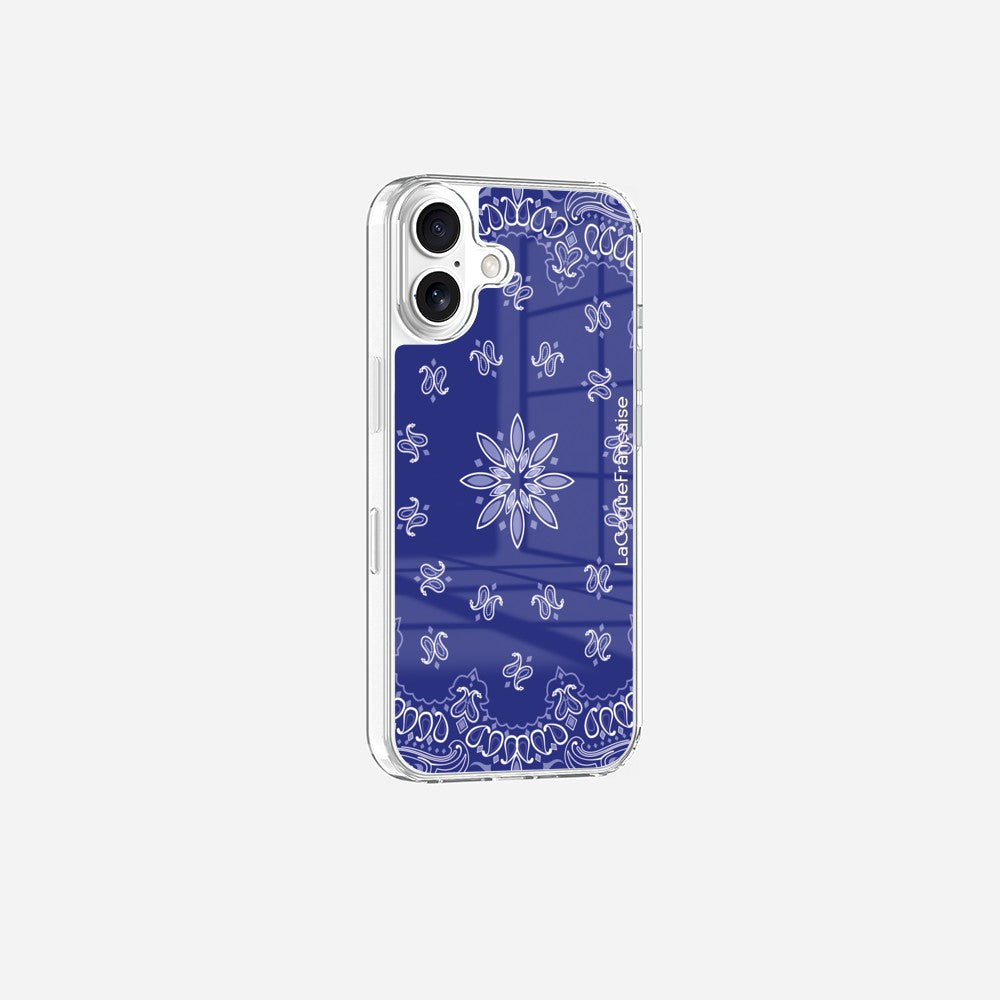 Coque Sans Anneaux Imprimee Bandana Bleu