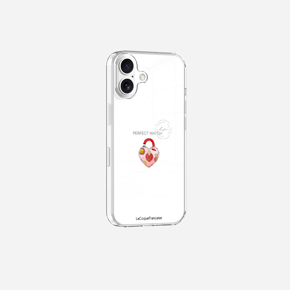 Coque Sans Anneaux Imprimee Cadenas Coeur