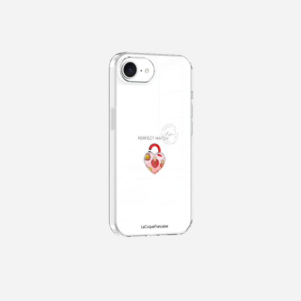 Ringless Case with Heart Lock Print