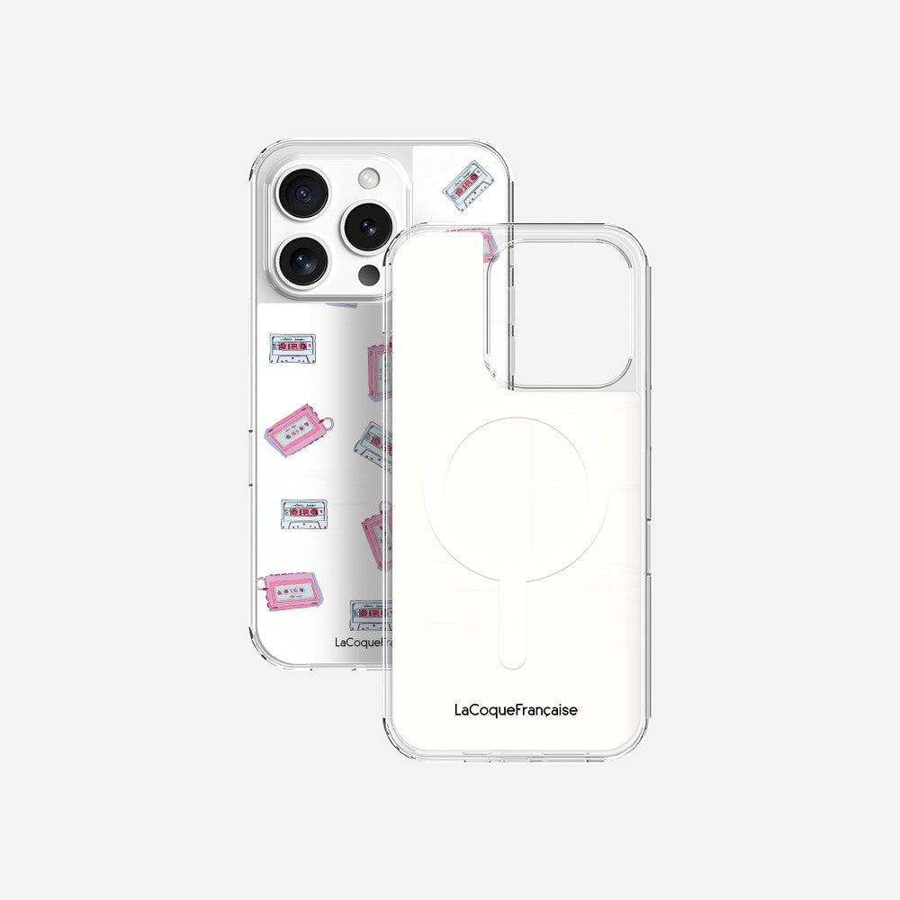 Coque Sans Anneaux Imprimee Walkman & Cassette
