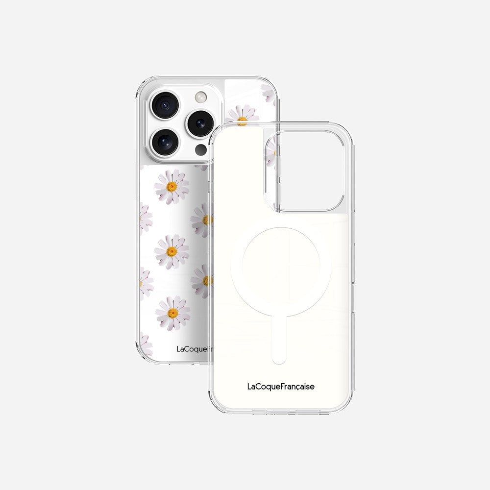 Coque Sans Anneaux Imprimee Marguerites