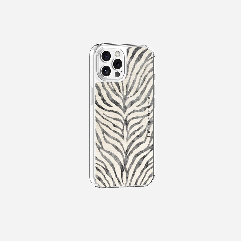 Coque Sans Anneaux Imprimee Zebre Noir
