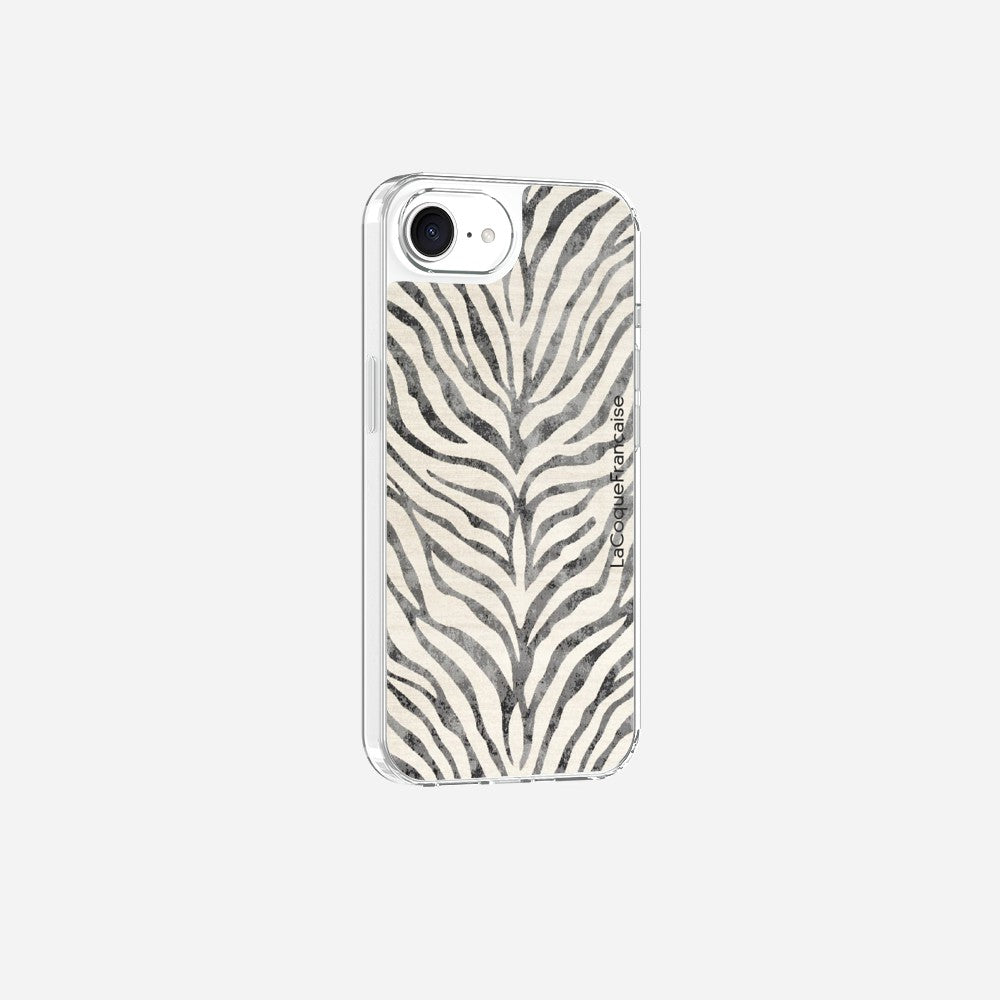 Coque Sans Anneaux Imprimee Zebre Noir