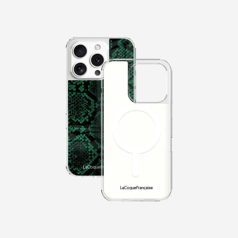Coque Sans Anneaux Imprimee Python Vert