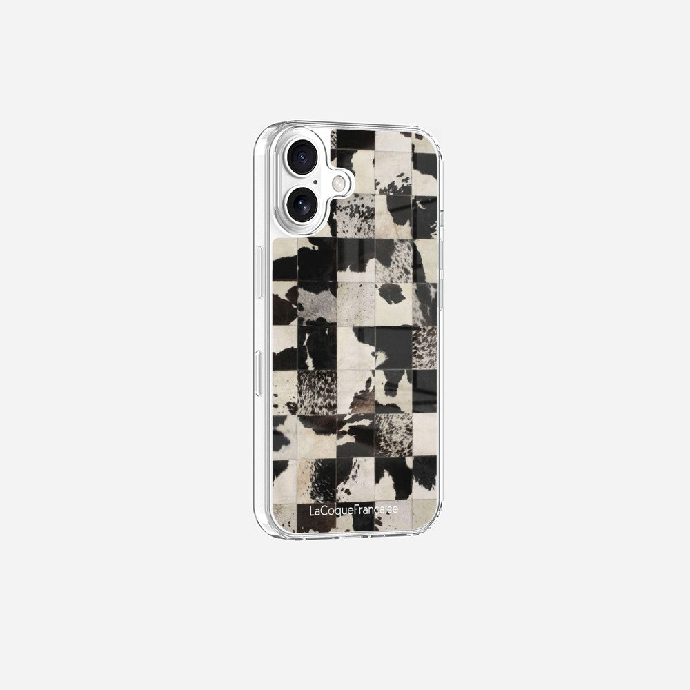 Coque Sans Anneaux Imprimee Mosaique Vache