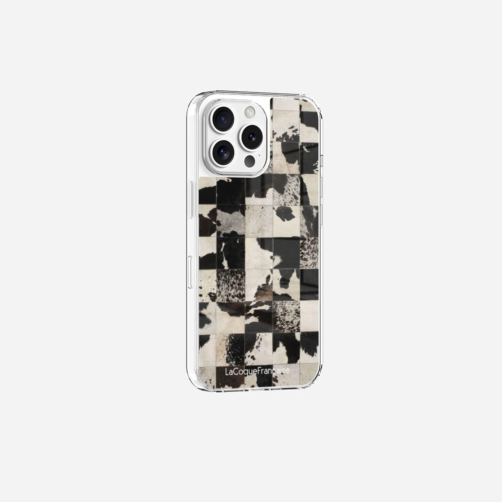 Coque Sans Anneaux Imprimee Mosaique Vache