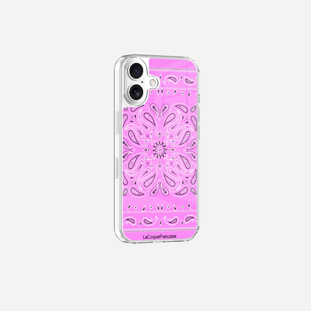 Coque Sans Anneaux Imprimee Bandana Rose