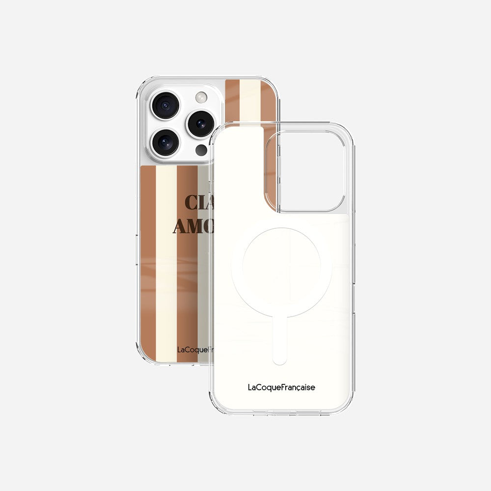 Coque Sans Anneaux Imprimee Ciao Amore Beige
