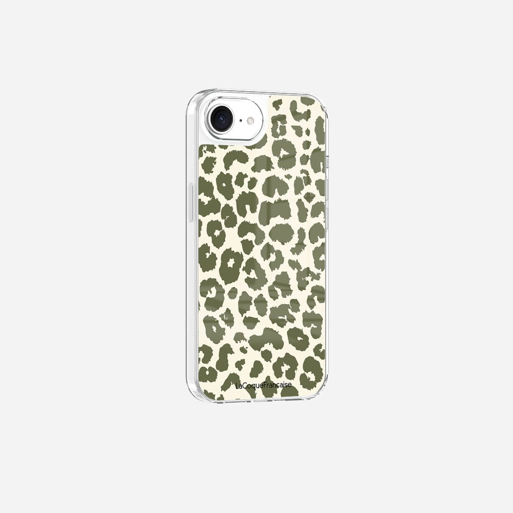 Coque Sans Anneaux Imprimee Leopard Kaki